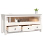 vidaXL TV-Schrank Weiß 114x35x52 cm Massivholz Kiefer vidaXL TV-Schrank Weiß 114x35x52 cm Massivholz Kiefer
