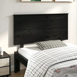 vidaXL Kopfteil Schwarz 124x6x82,5 cm Massivholz Kiefer