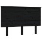vidaXL Kopfteil Schwarz 124x6x82,5 cm Massivholz Kiefer