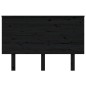 vidaXL Kopfteil Schwarz 124x6x82,5 cm Massivholz Kiefer