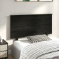 vidaXL Kopfteil Schwarz 124x6x82,5 cm Massivholz Kiefer