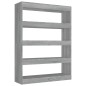 vidaXL Bücherregal/Raumteiler Grau Sonoma 100×30×135 cm vidaXL Bücherregal/Raumteiler Grau Sonoma 100×30×135 cm