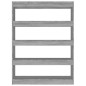 vidaXL Bücherregal/Raumteiler Grau Sonoma 100×30×135 cm vidaXL Bücherregal/Raumteiler Grau Sonoma 100×30×135 cm