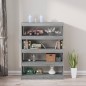 vidaXL Bücherregal/Raumteiler Grau Sonoma 100×30×135 cm vidaXL Bücherregal/Raumteiler Grau Sonoma 100×30×135 cm