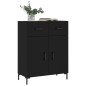 vidaXL Sideboard Schwarz 69,5x34x90 cm Holzwerkstoff vidaXL Sideboard Schwarz 69,5x34x90 cm Holzwerkstoff