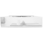 vidaXL Waschbecken mit Überlauf 60x46x16 cm Keramik Silbern vidaXL Waschbecken mit Überlauf 60x46x16 cm Keramik Silbern
