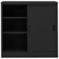 vidaXL Büroschrank mit Schiebetür Anthrazit 90x40x90 cm Stahl vidaXL Büroschrank mit Schiebetür Anthrazit 90x40x90 cm Stahl