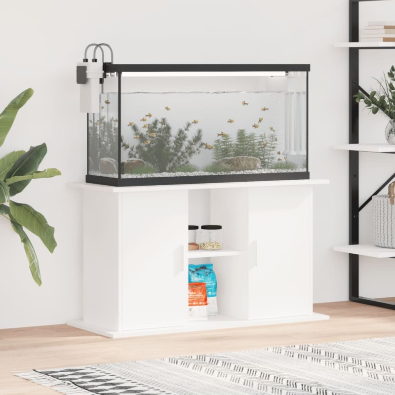 vidaXL Aquariumständer Weiß 101x41x58 cm Holzwerkstoff vidaXL Aquariumständer Weiß 101x41x58 cm Holzwerkstoff