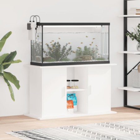 vidaXL Aquariumständer Weiß 101x41x58 cm Holzwerkstoff