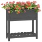 vidaXL Pflanzkübel mit Ablage Grau 82,5x34,5x81 cm Massivholz Kiefer vidaXL Pflanzkübel mit Ablage Grau 82,5x34,5x81 cm Massivholz Kiefer
