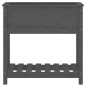 vidaXL Pflanzkübel mit Ablage Grau 82,5x34,5x81 cm Massivholz Kiefer vidaXL Pflanzkübel mit Ablage Grau 82,5x34,5x81 cm Massivholz Kiefer