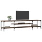 vidaXL TV-Schrank Räuchereiche 201x35x45 cm Holzwerkstoff & Eisen vidaXL TV-Schrank Räuchereiche 201x35x45 cm Holzwerkstoff & Eisen