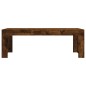 vidaXL Couchtisch Räuchereiche 102x50x36 cm Holzwerkstoff
