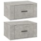vidaXL Wand-Nachttische 2 Stk. Betongrau 50x36x25 cm vidaXL Wand-Nachttische 2 Stk. Betongrau 50x36x25 cm