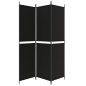 vidaXL 3-tlg. Paravent Schwarz 150x200 cm Stoff vidaXL 3-tlg. Paravent Schwarz 150x200 cm Stoff