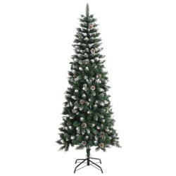vidaXL Künstlicher Weihnachtsbaum mit Ständer Grün 210 cm PVC