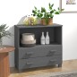 vidaXL Sideboard HAMAR Dunkelgrau 85x35x80 cm Massivholz Kiefer vidaXL Sideboard HAMAR Dunkelgrau 85x35x80 cm Massivholz Kiefer