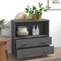 vidaXL Sideboard HAMAR Dunkelgrau 85x35x80 cm Massivholz Kiefer vidaXL Sideboard HAMAR Dunkelgrau 85x35x80 cm Massivholz Kiefer