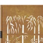 vidaXL Gartentor 105x180 cm Cortenstahl Bambus-Design vidaXL Gartentor 105x180 cm Cortenstahl Bambus-Design
