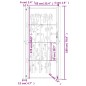 vidaXL Gartentor 105x180 cm Cortenstahl Bambus-Design vidaXL Gartentor 105x180 cm Cortenstahl Bambus-Design