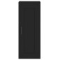 vidaXL Wandschrank Schwarz 34,5x34x90 cm Holzwerkstoff vidaXL Wandschrank Schwarz 34,5x34x90 cm Holzwerkstoff