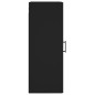 vidaXL Wandschrank Schwarz 34,5x34x90 cm Holzwerkstoff vidaXL Wandschrank Schwarz 34,5x34x90 cm Holzwerkstoff