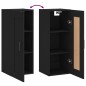 vidaXL Wandschrank Schwarz 34,5x34x90 cm Holzwerkstoff vidaXL Wandschrank Schwarz 34,5x34x90 cm Holzwerkstoff