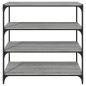 vidaXL Bücherregal Grau Sonoma 100x33x100 cm Holzwerkstoff und Stahl vidaXL Bücherregal Grau Sonoma 100x33x100 cm Holzwerkstoff und Stahl