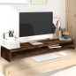 vidaXL Monitorständer Räuchereiche 100x24x13 cm Holzwerkstoff vidaXL Monitorständer Räuchereiche 100x24x13 cm Holzwerkstoff