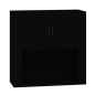 vidaXL Wandschrank Schwarz 80x33x80 cm Holzwerkstoff vidaXL Wandschrank Schwarz 80x33x80 cm Holzwerkstoff