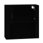 vidaXL Wandschrank Schwarz 80x33x80 cm Holzwerkstoff vidaXL Wandschrank Schwarz 80x33x80 cm Holzwerkstoff