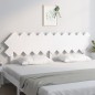 vidaXL Bett-Kopfteil Weiß 196x3x80,5 cm Massivholz Kiefer