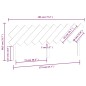 vidaXL Bett-Kopfteil Weiß 196x3x80,5 cm Massivholz Kiefer