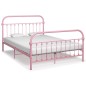vidaXL Bettgestell Rosa Metall 140×200 cm vidaXL Bettgestell Rosa Metall 140×200 cm