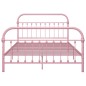 vidaXL Bettgestell Rosa Metall 140×200 cm vidaXL Bettgestell Rosa Metall 140×200 cm