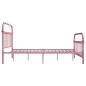 vidaXL Bettgestell Rosa Metall 140×200 cm vidaXL Bettgestell Rosa Metall 140×200 cm