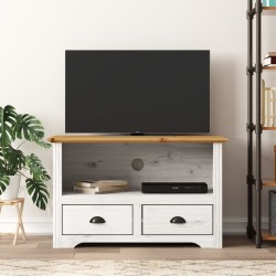 vidaXL TV-Schrank mit 2 Schubladen BODO Braun 91x43x56 cm Kiefernholz