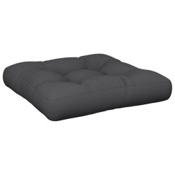 Palettenkissen Schwarz 60x61x10 cm Stoff