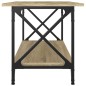 vidaXL Couchtisch Sonoma Eiche 80x45x45 cm Holzwerkstoff und Eisen vidaXL Couchtisch Sonoma Eiche 80x45x45 cm Holzwerkstoff und Eisen