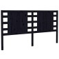 vidaXL Kopfteil Schwarz 126x4x100 cm Massivholz Kiefer vidaXL Kopfteil Schwarz 126x4x100 cm Massivholz Kiefer