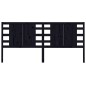 vidaXL Kopfteil Schwarz 126x4x100 cm Massivholz Kiefer vidaXL Kopfteil Schwarz 126x4x100 cm Massivholz Kiefer