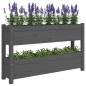 vidaXL Pflanzkübel Grau 112x25x66 cm Massivholz Kiefer vidaXL Pflanzkübel Grau 112x25x66 cm Massivholz Kiefer