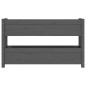 vidaXL Pflanzkübel Grau 112x25x66 cm Massivholz Kiefer vidaXL Pflanzkübel Grau 112x25x66 cm Massivholz Kiefer