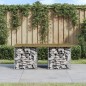 vidaXL Gartenbank aus Gabionen 103x44x42 cm Kiefernholz Imprägniert vidaXL Gartenbank aus Gabionen 103x44x42 cm Kiefernholz Imprägniert
