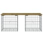 vidaXL Gartenbank aus Gabionen 103x44x42 cm Kiefernholz Imprägniert vidaXL Gartenbank aus Gabionen 103x44x42 cm Kiefernholz Imprägniert