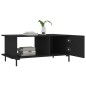 vidaXL Couchtisch Schwarz 90x50x40 cm Holzwerkstoff vidaXL Couchtisch Schwarz 90x50x40 cm Holzwerkstoff