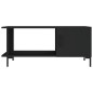 vidaXL Couchtisch Schwarz 90x50x40 cm Holzwerkstoff vidaXL Couchtisch Schwarz 90x50x40 cm Holzwerkstoff