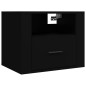 vidaXL Wand-Nachttisch Schwarz 50x36x40 cm vidaXL Wand-Nachttisch Schwarz 50x36x40 cm