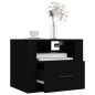 vidaXL Wand-Nachttisch Schwarz 50x36x40 cm vidaXL Wand-Nachttisch Schwarz 50x36x40 cm