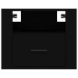 vidaXL Wand-Nachttisch Schwarz 50x36x40 cm vidaXL Wand-Nachttisch Schwarz 50x36x40 cm